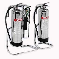 Tubular Chrome Extinguisher Stands